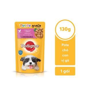 Pate Pedigree cho chó con vị gà nấu sốt 130g