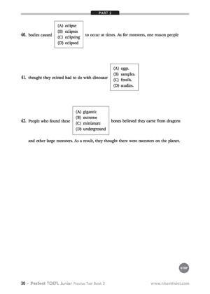 Perfect TOEFL Junior Practice Book 2