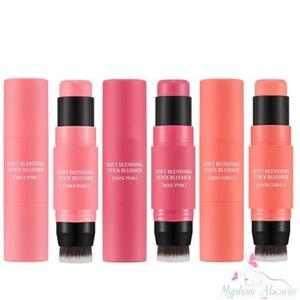 Phấn má dạng kem Missha M Soft Blending Stick Blusher #03 Skin Coral