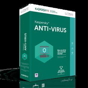 Phần mềm diệt virus Kaspersky Antivirus 3PC/1Y