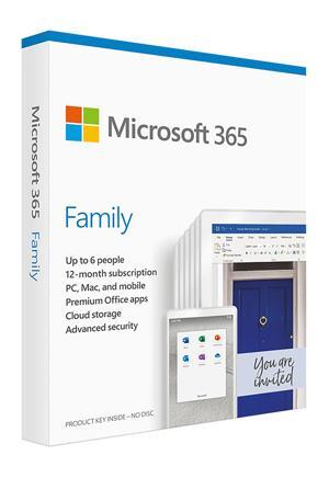 Phần mềm Microsoft Office 365 Family English APAC EM Subscr 1YR Medialess P6_ 6GQ-01144