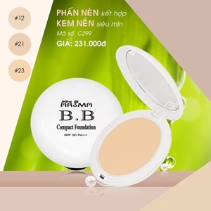 Phấn nén kết hợp kem nền siêu mịn Mira AROMA BB Compact Foundation