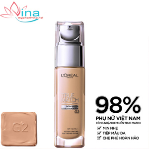 Phấn nước L'Oreal True Match G2 Golden Porcelan New - 30ml