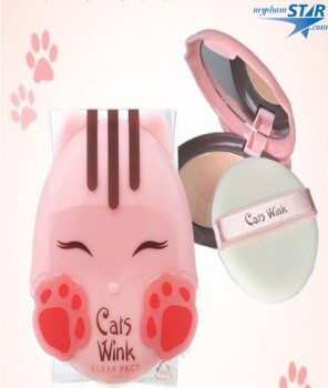 Phấn phủ Cats Wink Clear Pact Tonymoly