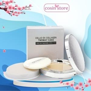 Phấn Phủ Cellio Ex Collagen Twoway Cake