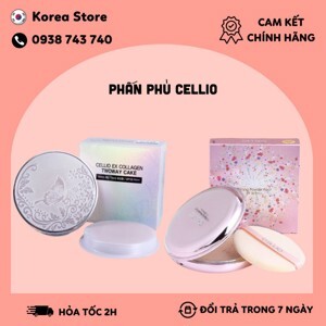 Phấn Phủ Cellio Ex Collagen Twoway Cake