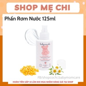 Phấn rôm nước với tinh bột bắp Babycoccole 0M+ 125ml