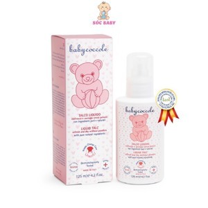 Phấn rôm nước với tinh bột bắp Babycoccole 0M+ 125ml