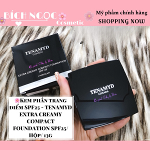 Phấn tinh chế dạng kem Tenamyd Extra Creamy Compact Foundation SPF25