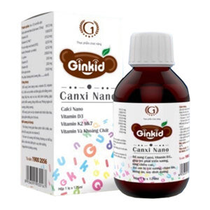 Phát triển xương, tăng chiều cao Ginkid canxi nano 125ml