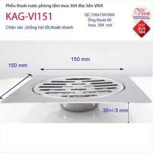 Phễu thoát sàn KAG-VI151