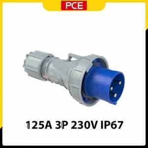 Phích cắm di động loại kín nước 125A-3P-230V-6H-IP67