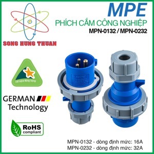 Phích cắm loại di động có kẹp giữ dây MPE MPN-0232