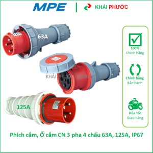 Phích cắm loại di động có kẹp giữ dây MPE MPN-044K