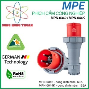 Phích cắm loại di động có kẹp giữ dây MPE MPN-0342