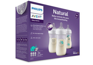 Bộ 3 bình sữa mô phỏng tự nhiên Philips Avent 260ml - màu 693, 694, 695