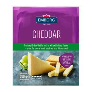 Phô mai Cheddar trắng hiệu Emborg 200g