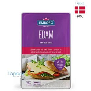 Phô mai Edam cắt lát Emborg – 8 miếng/150g