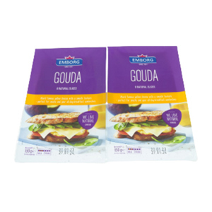 Phô mai Gouda cắt lát Emborg – 8 miếng/150g