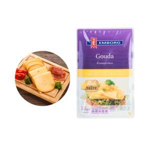 Phô mai Gouda cắt lát Emborg – 8 miếng/150g