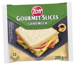 Phô mai lát Sandwich Zott gói 200g