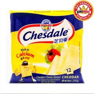 Phô mai lát vị sữa Chesdale gói 250g 12 lát