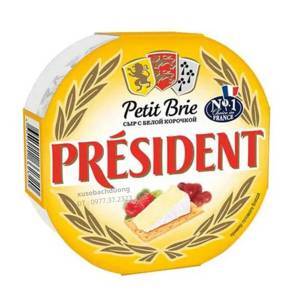 Phô mai Petit Brie Président hộp 125g