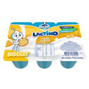 Phô mai tươi Lactino hương Biscuit 45g lốc 6