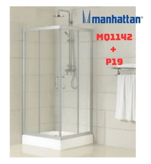 Phòng tắm đứng vuông (cửa lùa) Manhattan MQ1142