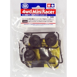 Phụ kiện 15446 MINI 4WD L DIA. LOW PRO TIRE&WHEEL X&XX Tamiya
