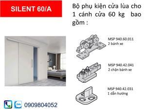 Phụ kiện cửa lùa Hafele 940.60.001 silent 60/A cửa nặng 60kg