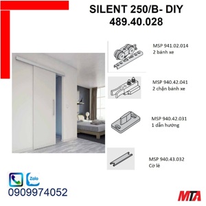 Phụ kiện cửa trượt 2 cánh Hafele 489.40.028