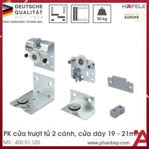 Phụ kiện cửa trượt 2 cánh trùm ngoài Hafele 400.51.120