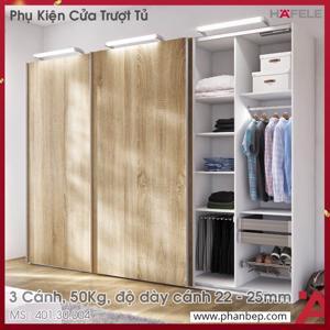 Phụ kiện cửa trượt 3 cánh lọt lòng cho cửa Hafele 401.30.004