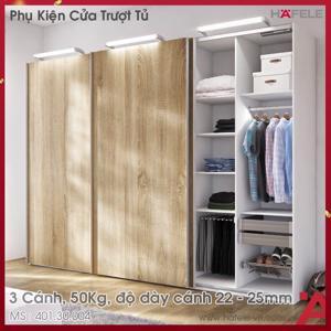 Phụ kiện cửa trượt 3 cánh lọt lòng cho cửa Hafele 401.30.004