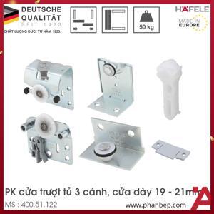 Phụ kiện cửa trượt 3 cánh trùm ngoài Hafele 400.51.122