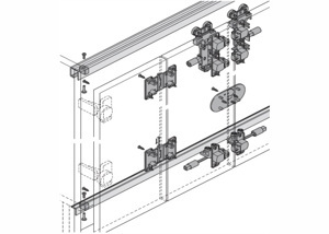 Phụ kiện cửa trượt Hafele 410.26.048