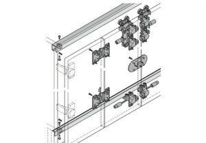 Phụ kiện cửa trượt Hafele 410.26.048