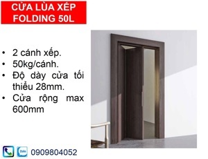Phụ kiện cửa trượt xếp 2 cánh FOLDING 50-L 943.10.032
