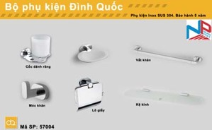 Bộ phụ kiện phòng tắm Đình Quốc DQ57004 (DQ-57004)