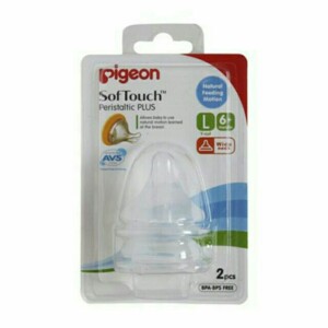 Bộ 2 núm ti cho bình cổ rộng Pigeon NV15007 - Size S