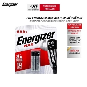 Pin AAA Energizer Max E92 BP2