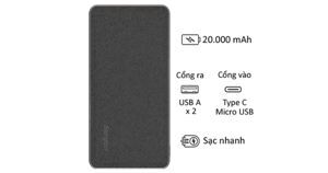 Pin dự phòng Energizer UE20043 20000mAh