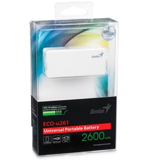 Pin dự phòng Genius ECO-u261 - 2600mAh