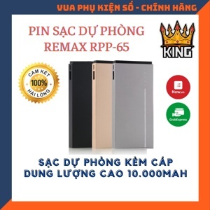 Pin dự phòng Remax RPP-65 - 10000mAh