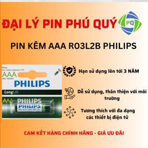 Pin Kẽm AAA Philips R03L2B