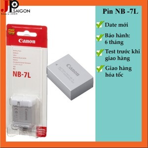 Pin Pisen NB7L (NB-7L) dùng cho máy ảnh Canon G10, G11, G12