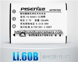 Pin máy ảnh Pisen for Olympus Li-60B