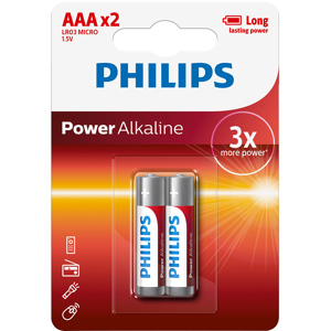 Pin Philips Alkanline AAA LR03P2B/97