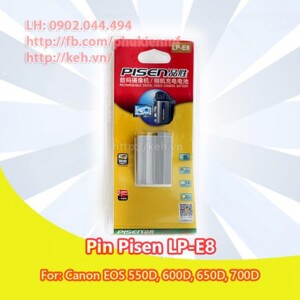 Pin Pisen LP-E8